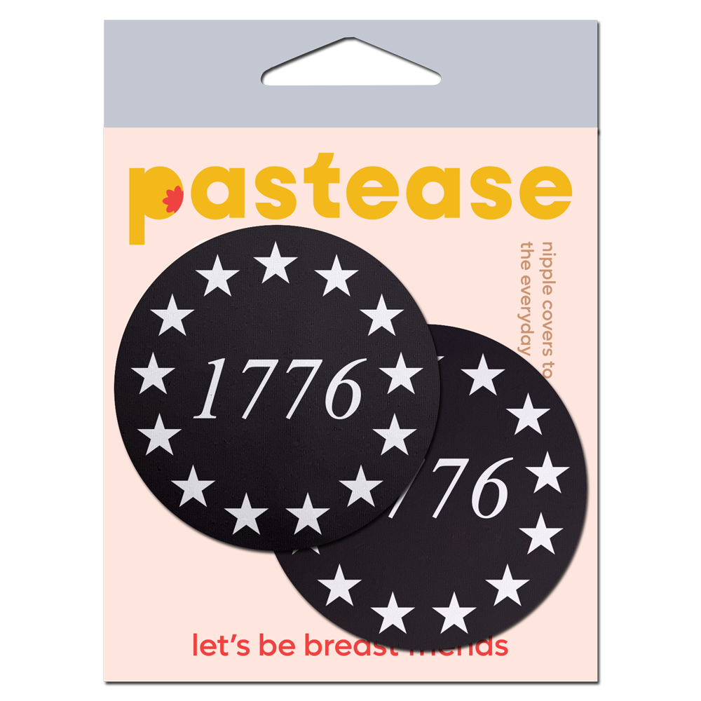 5-Pack: 1776 Star Spangled Black & White Nipple Pasties by Pastease
