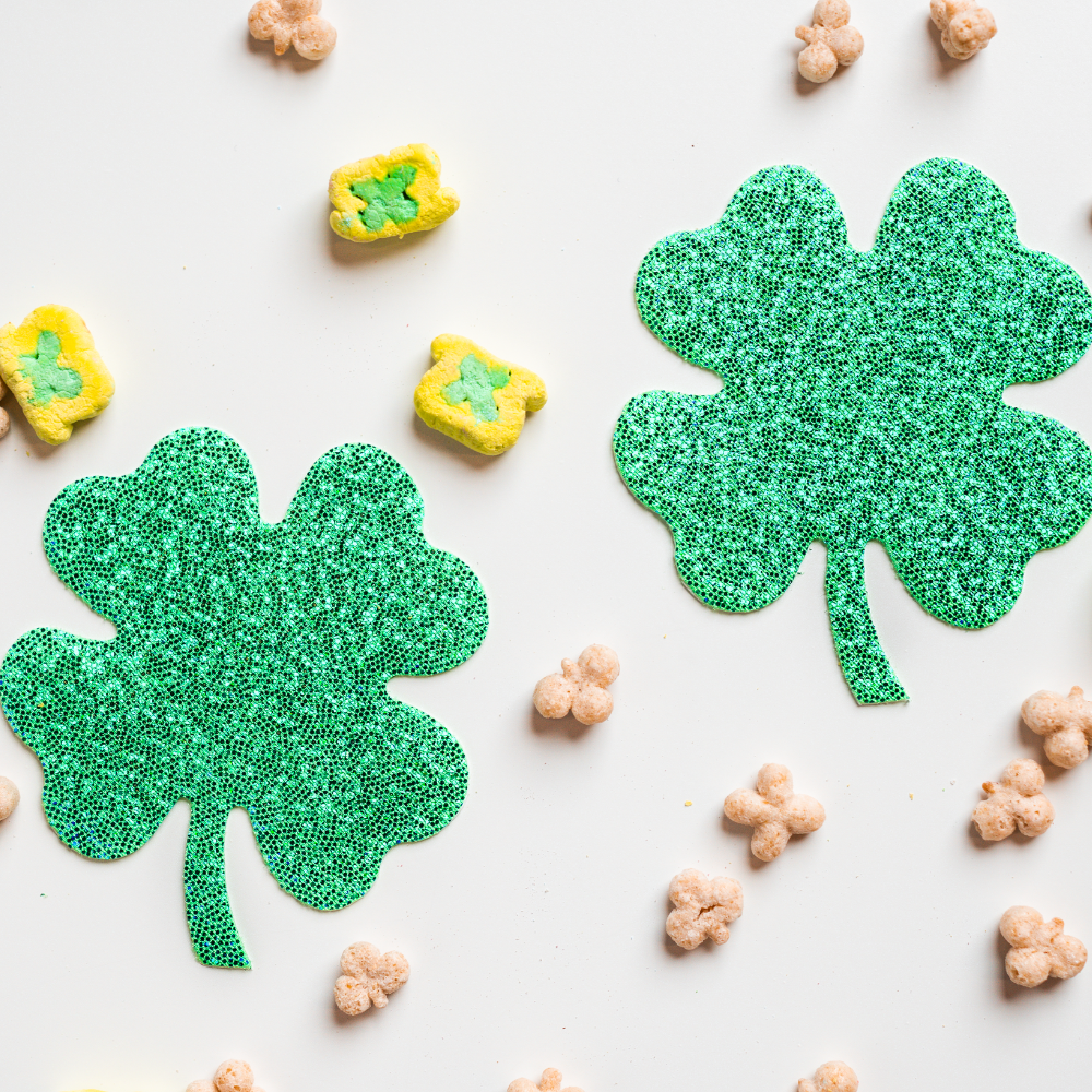 5-Pack: Four Leaf Clover: Glittering Green Shamrocks Nipple Pasties by Pastease® o/s
