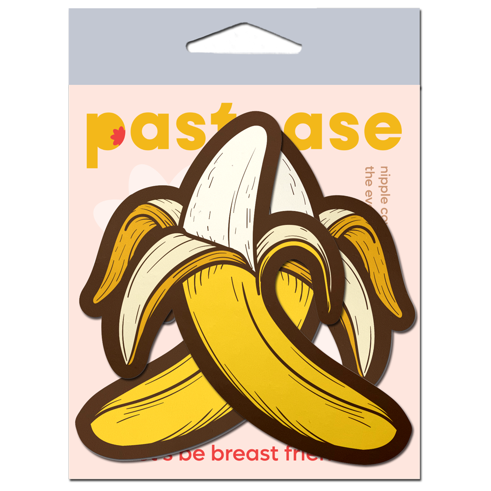 5-Pack: Banana Pasties Long Yellow Nipple Covers by Pastease®