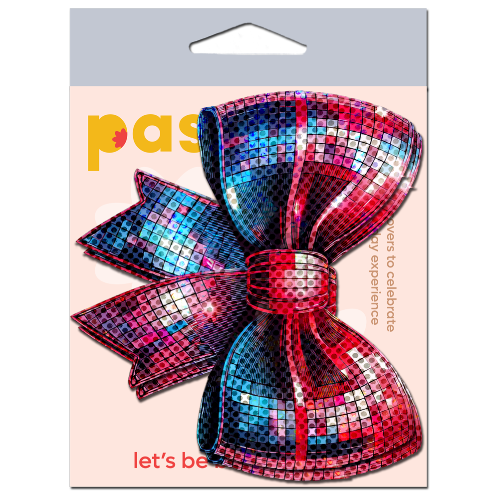 5-Pack: Disco Ball Bow Sparkling Breast Pasties by Pastease®