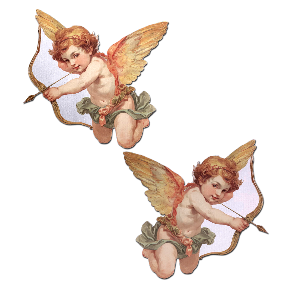 5-Pack: Cupid Cherub Vintage Breast Pasties Valentine's Day Classic by Pastease®