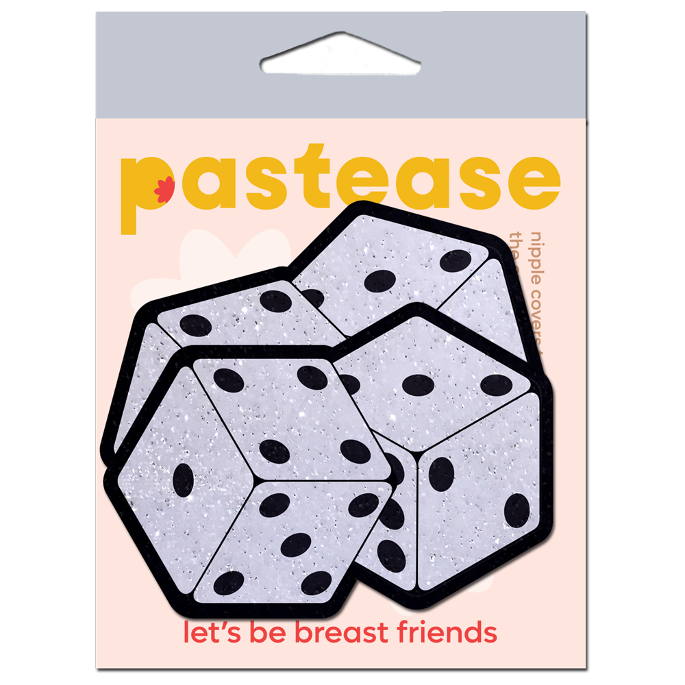 5-Pack: Fuzzy Dice Pasties Pair of Dice Nipple Covers by Pastease