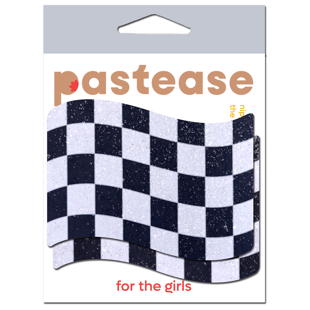 5-Pack: Checkered Flag Racing Breast Pasties by Pastease®