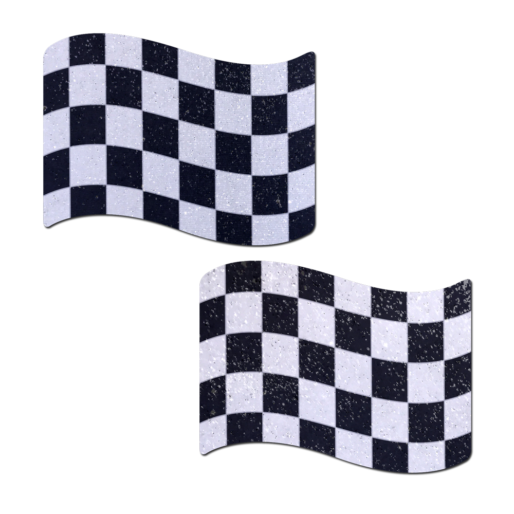 5-Pack: Checkered Flag Racing Breast Pasties by Pastease®