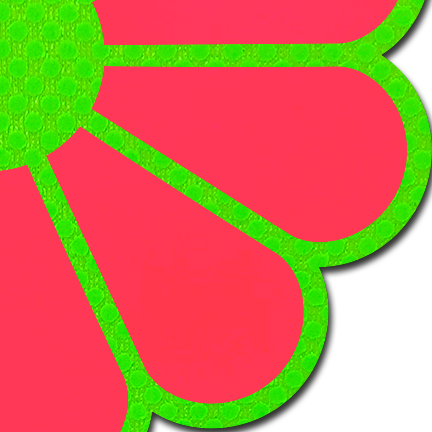 5-Pack: Daisy: Neon Green & Glow in the Dark Neon Pink Petal Pasties Nipple Covers by Pastease®