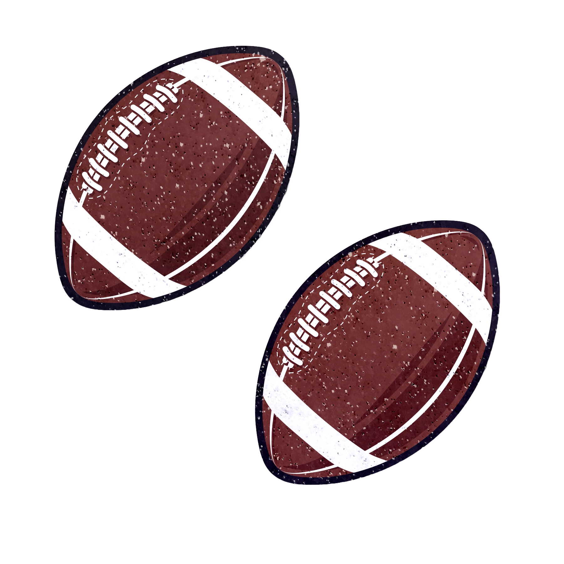 5 Pack: Football Pasties on Sparkly Velvet American Football Nipple Covers by Pastease