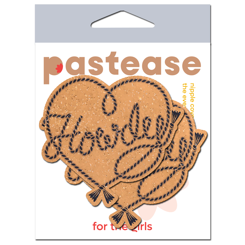 5-Pack: Howdy' Cowboy Rope Heart Lasso Pasties Nipple Covers by Pastease