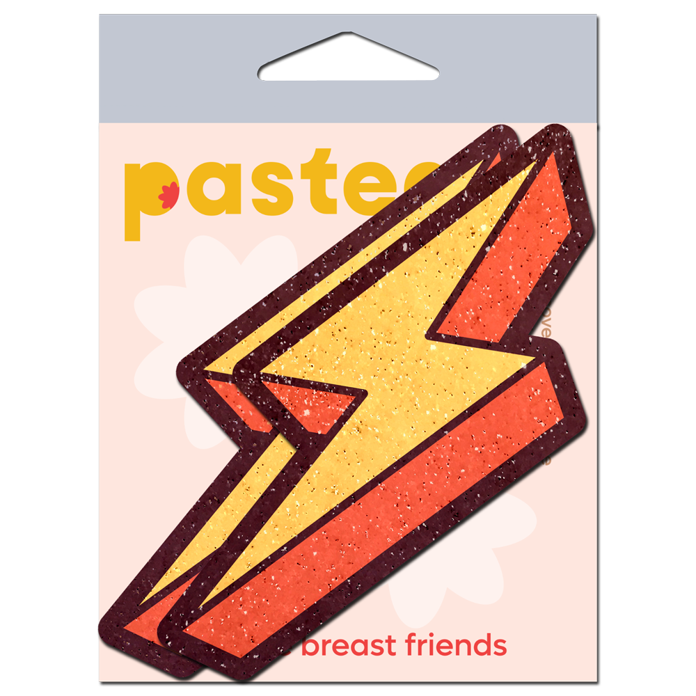5 Pack: Lightning Bolt Pasties Thunder Struck Breast Covers by Pastease