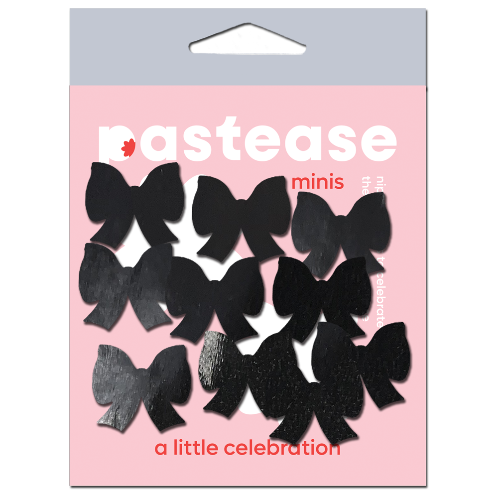 5-Pack: Body Mini Pasties: 10 Mini Bow Faux Latex Pleather Vinyl Body Pasties by Pastease®