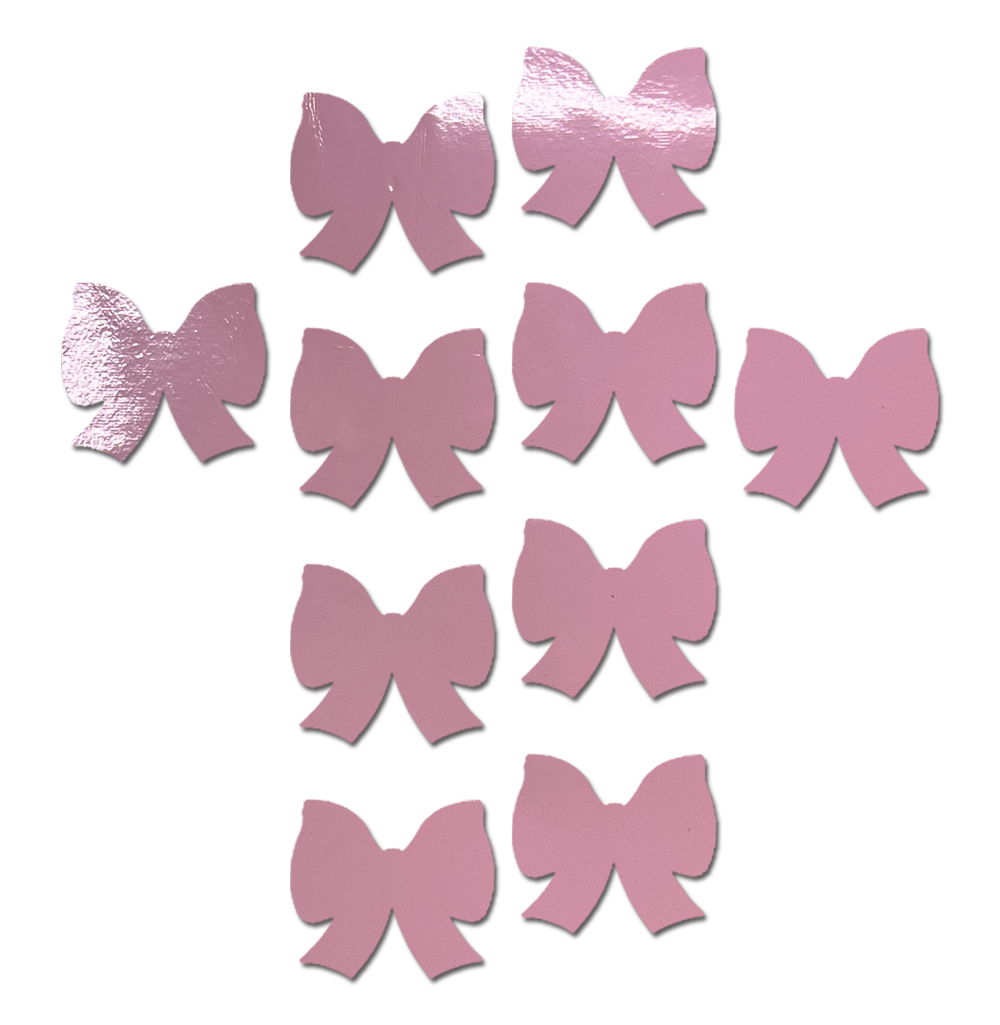 5-Pack: Body Mini Pasties: 10 Mini Bow Faux Latex Pleather Vinyl Body Pasties by Pastease®