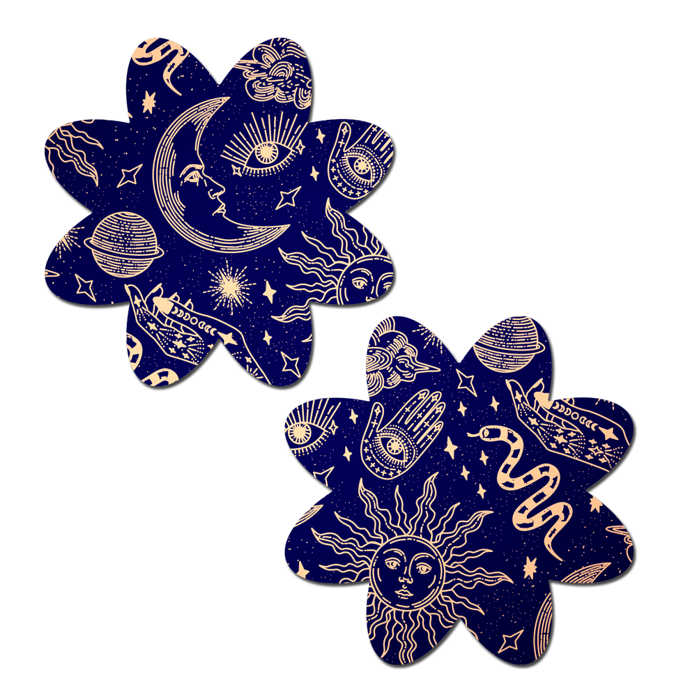 5-Pack: Midnight Celestial Sun & Moon Petal Breast Pasties by Pastease®