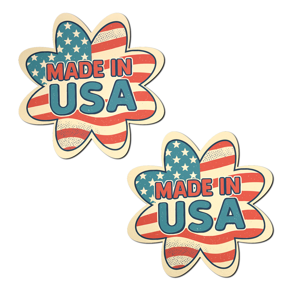 5-Pack: Patriotic Made in USA Flag Petal Breast Pasties by Pastease®