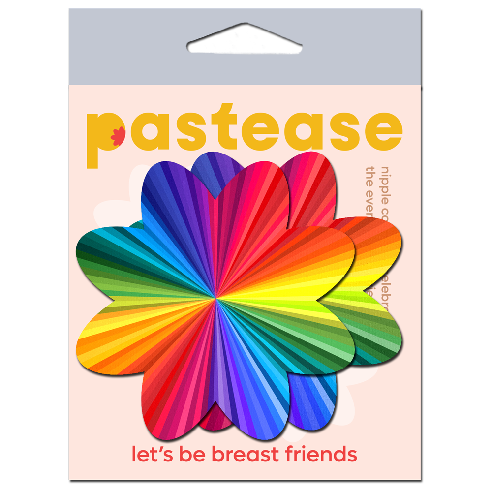 5-Pack: Rainbow Kaleidoscope Petal Breast Pasties by Pastease®