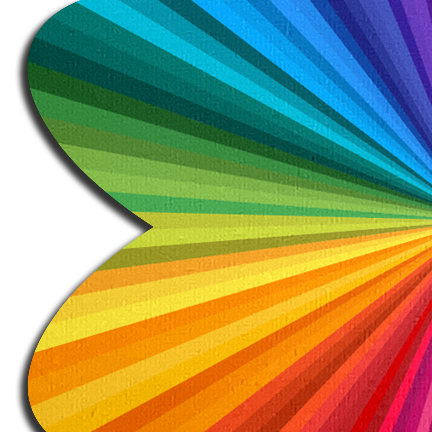 5-Pack: Rainbow Kaleidoscope Petal Breast Pasties by Pastease®