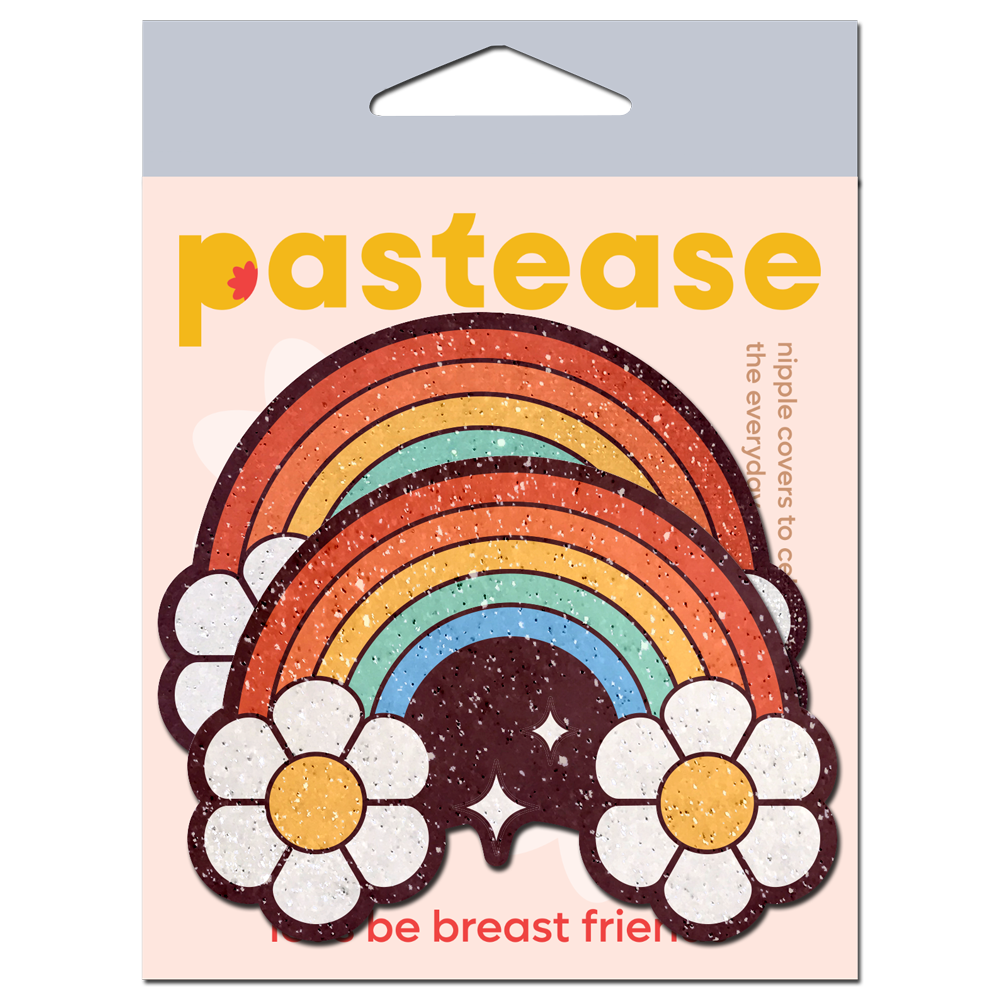 5 Pack: Rainbow Flower Pasties Nipple Covers by Pastease®