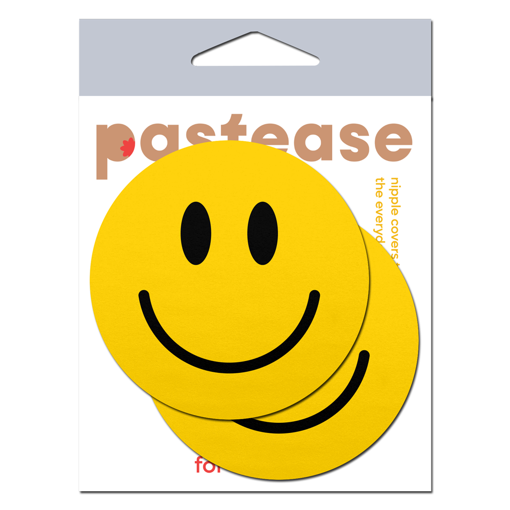 5-Pack: Smiley Faces Yellow Nipple Pasties by Pastease®