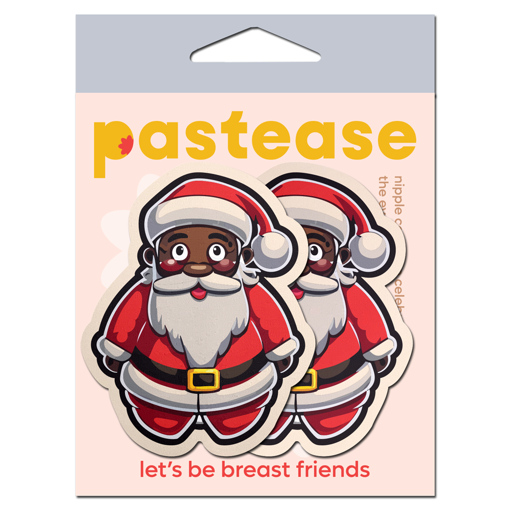 5-Pack: Santa: Black Jolly Saint Nick Breast Pasties by Pastease