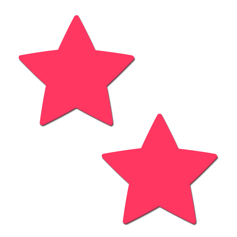 5-Pack: Star: Pink Pasties Glow in the Dark Star Nipple Covers by Pastease®