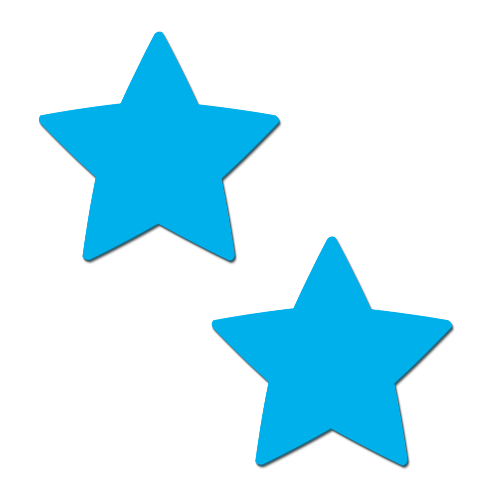 5-Pack: Star: Turquoise Pasties Glow in the Dark Star Nipple Covers by Pastease®