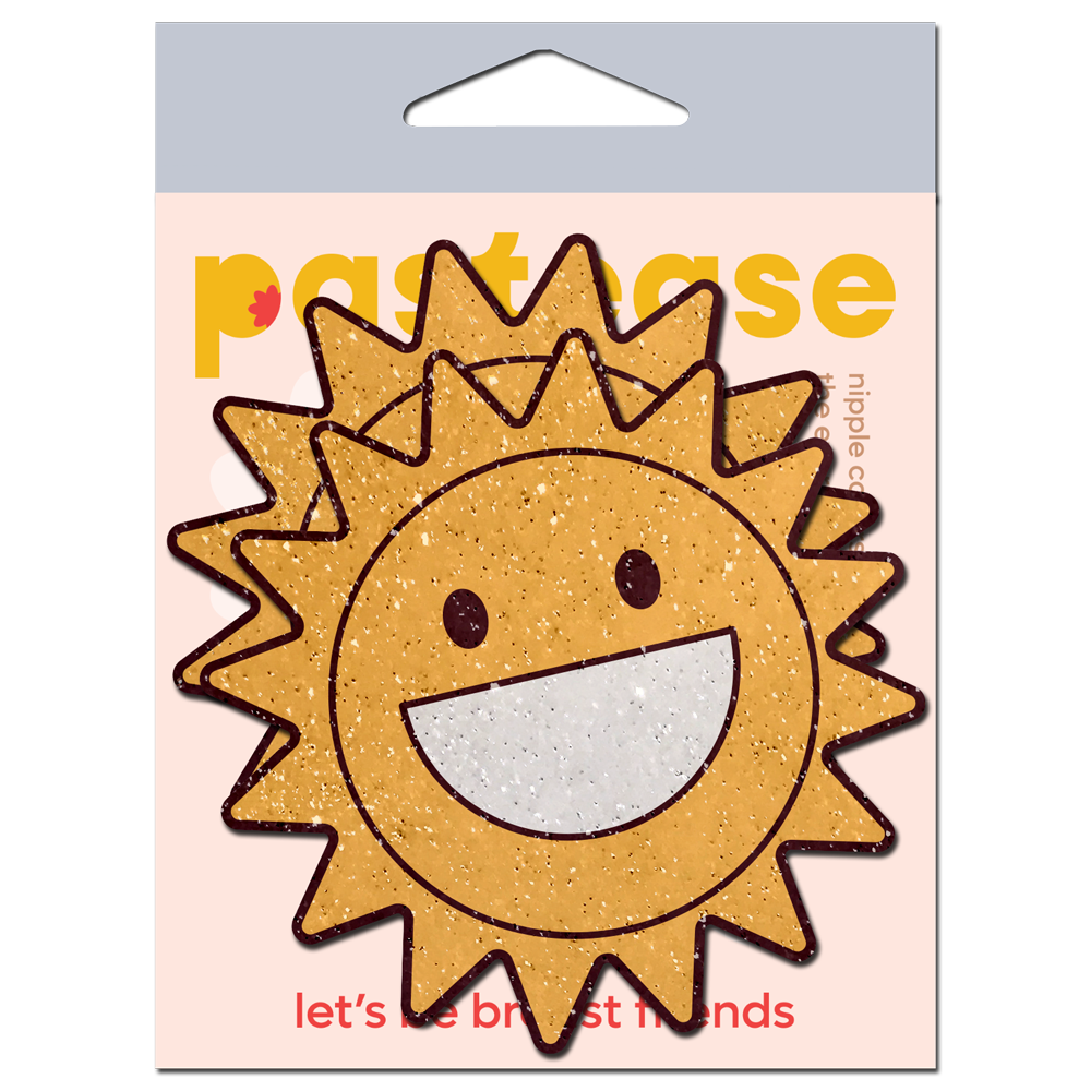 5 Pack: Happy Sun Pasties Sparkling Smiling Sunshine Nipple Covers by Pastease®