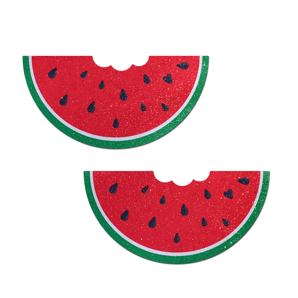 5 Pack: Watermelon Slice with a Bite Breast Pasties by Pastease