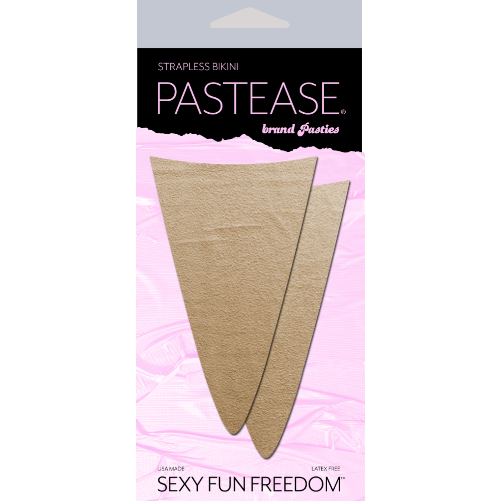 5-Pack: Strapless Bikini Merkins: Nude Light Mini Bikini Merkin by Pastease® o/s