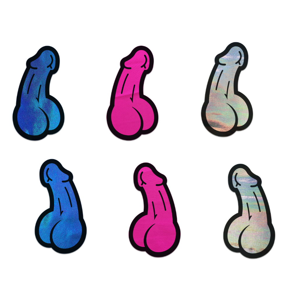 5-Pack: A Bag of Dicks: 3-Pack of Penis Pasties for Nipples & Skin or Whatever by Pastease® o/s