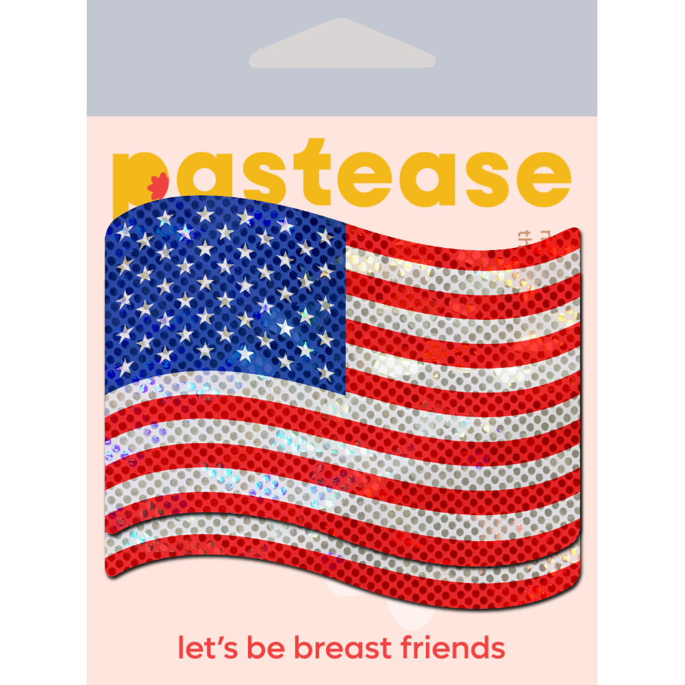 5-Pack: Flag: American USA Stars & Stripes Old Glory Nipple Pasties by Pastease® o/s