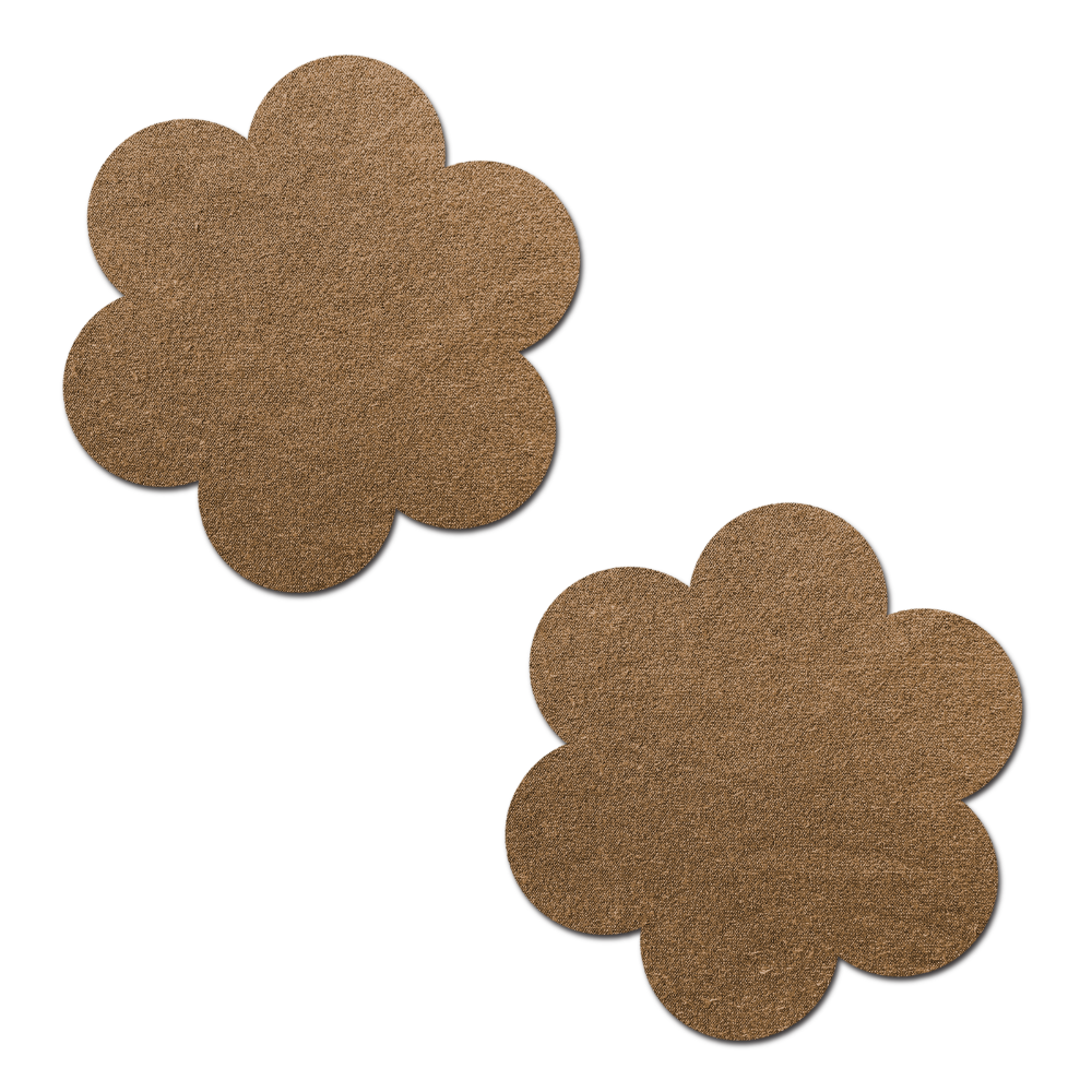 5-Pack: Daisy: Honey Suede Flower by J. Valentine Nipple Pasties by Pastease® o/s