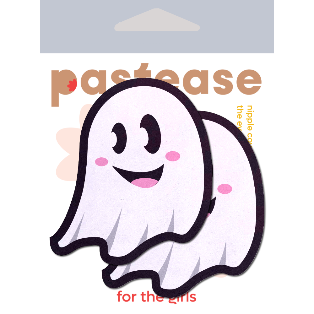 5-Pack: Ghost: Cute White Ghost Nipple Pasties by Pastease® o/s