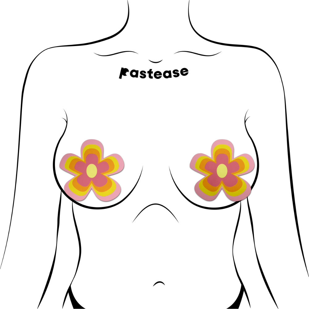 5 Pack: Groovy Flower Pasties in Pink Lemonade by Pastease®