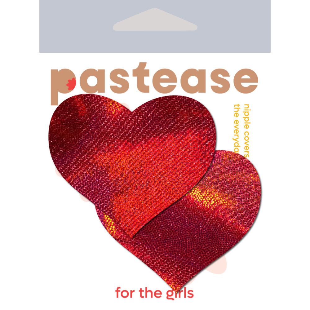 5-Pack: Liquid Red Heart Nipple Pasties by Pastease® o/s