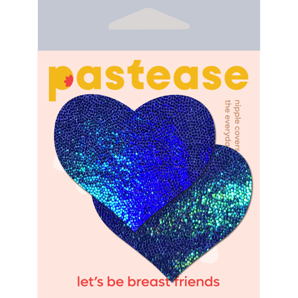 5-Pack: Love: Liquid Blue Spectrum Heart Nipple Pasties by Pastease® o/s