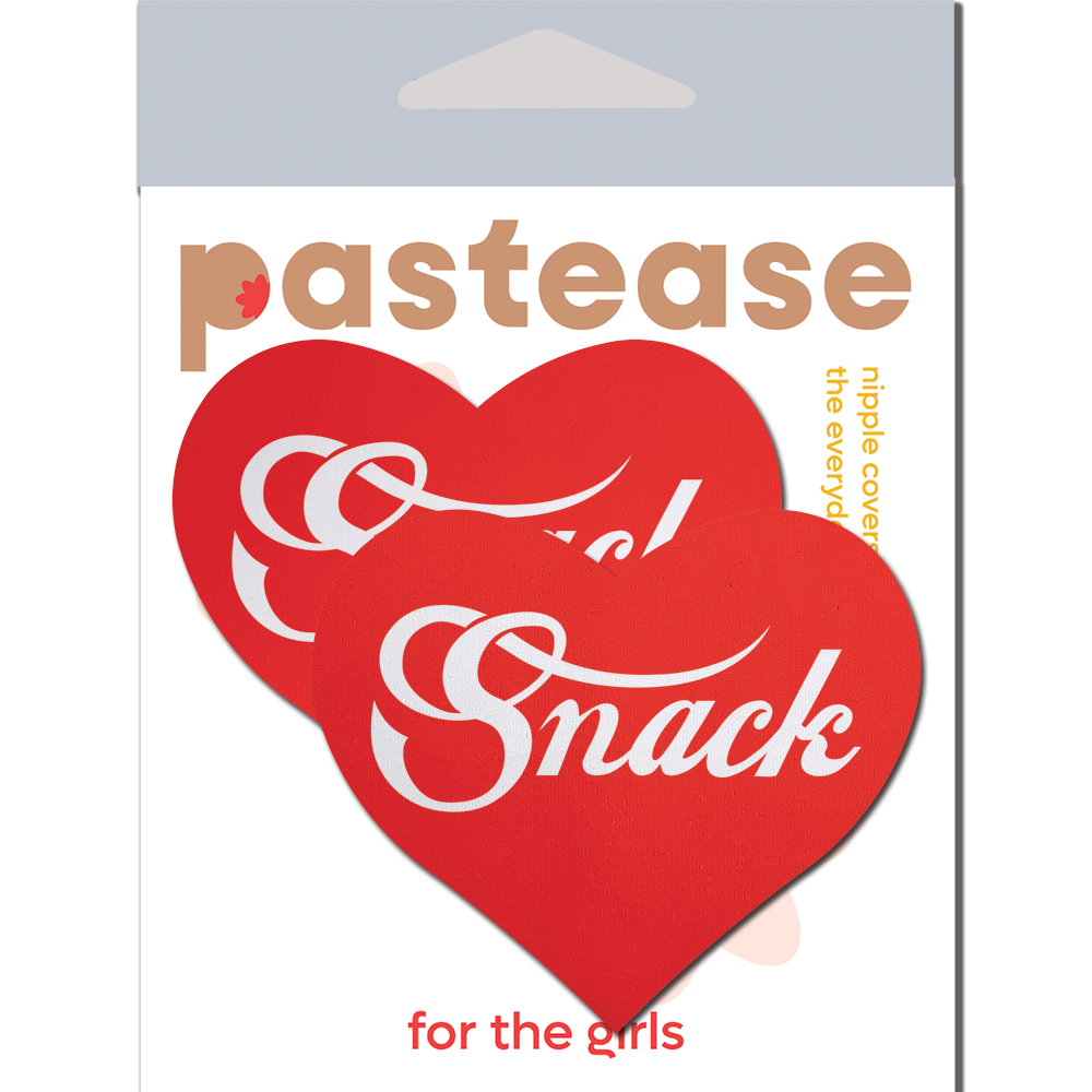 5 Pack: Love: Enjoy 'Snack' Red Heart Pasties Affirmations by Pastease