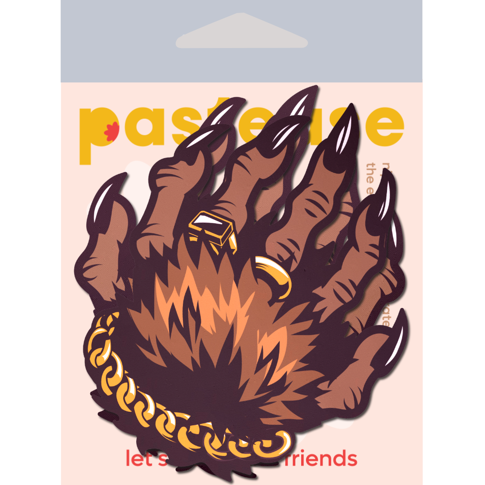 5 Pack: Monster Hands Pasties: Classy Werewolf Claws Nipple Covers by Pastease®