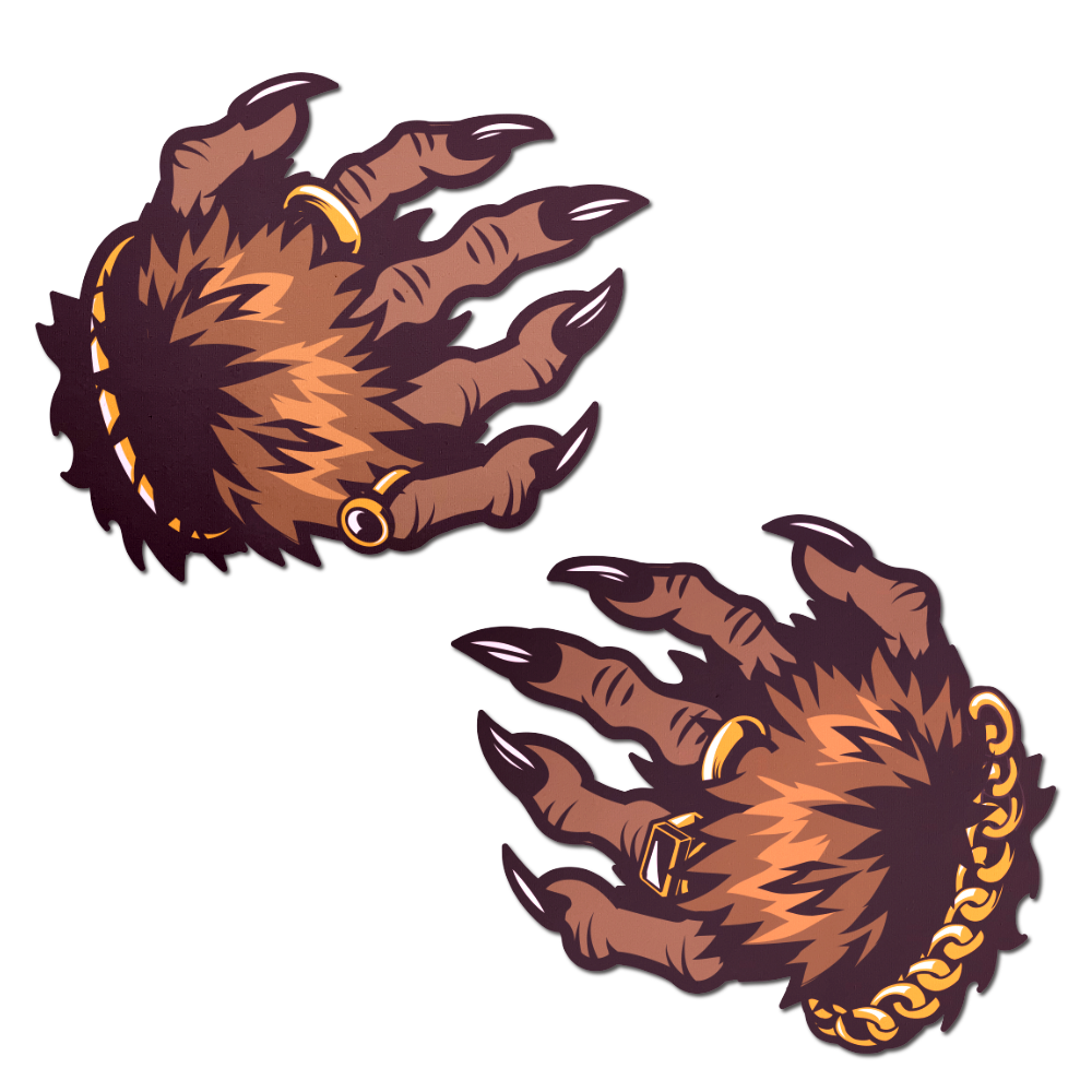 5 Pack: Monster Hands Pasties: Classy Werewolf Claws Nipple Covers by Pastease®
