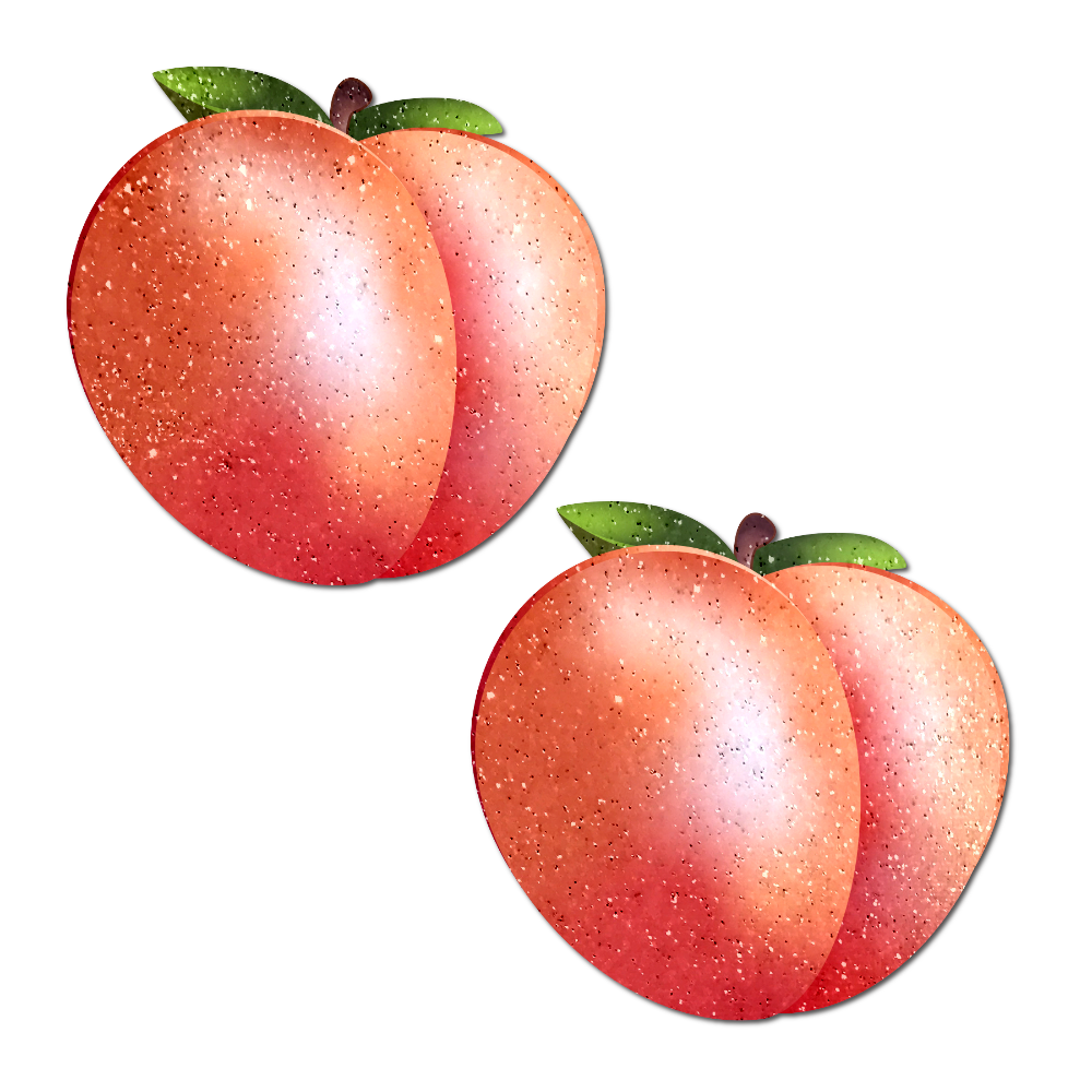 5 Pack: Peach: Fuzzy Sparkling Georgia Peaches Nipple Pasties by Pastease®