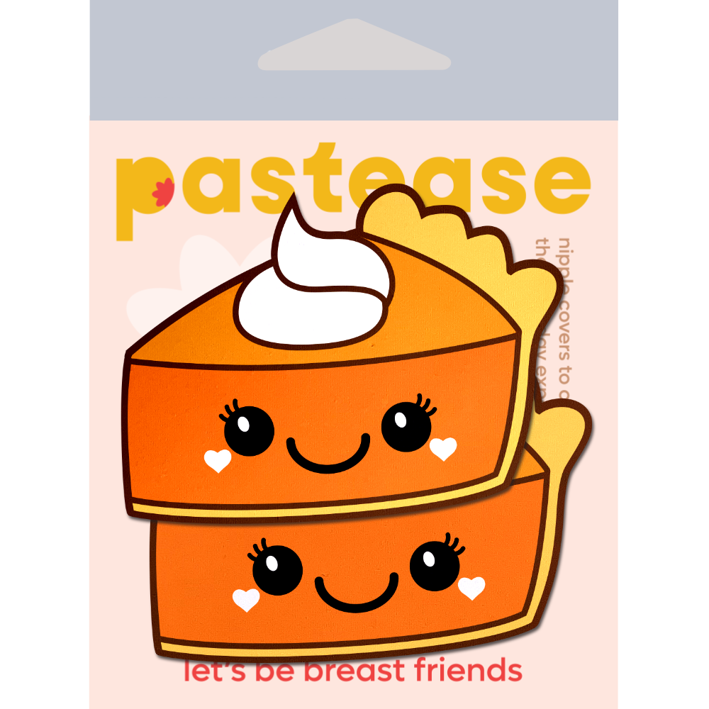 5-Pack: Pie: Happy Kawaii Pumpkin Pie Nipple Pasties by Pastease® o/s