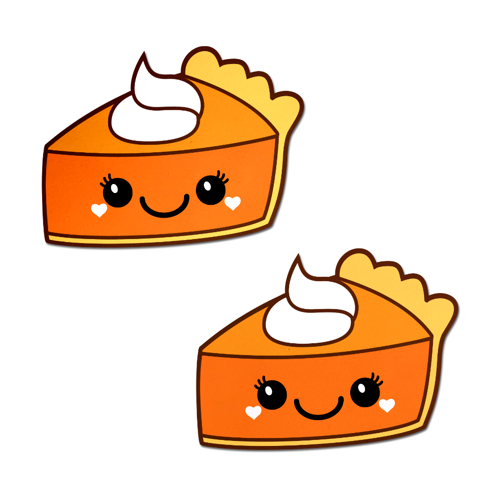 5-Pack: Pie: Happy Kawaii Pumpkin Pie Nipple Pasties by Pastease® o/s