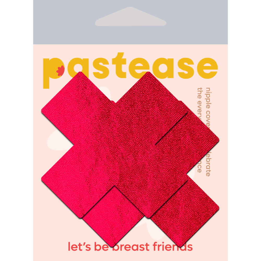 5-Pack: Plus X: Liquid Red Cross Nipple Pasties by Pastease® o/s