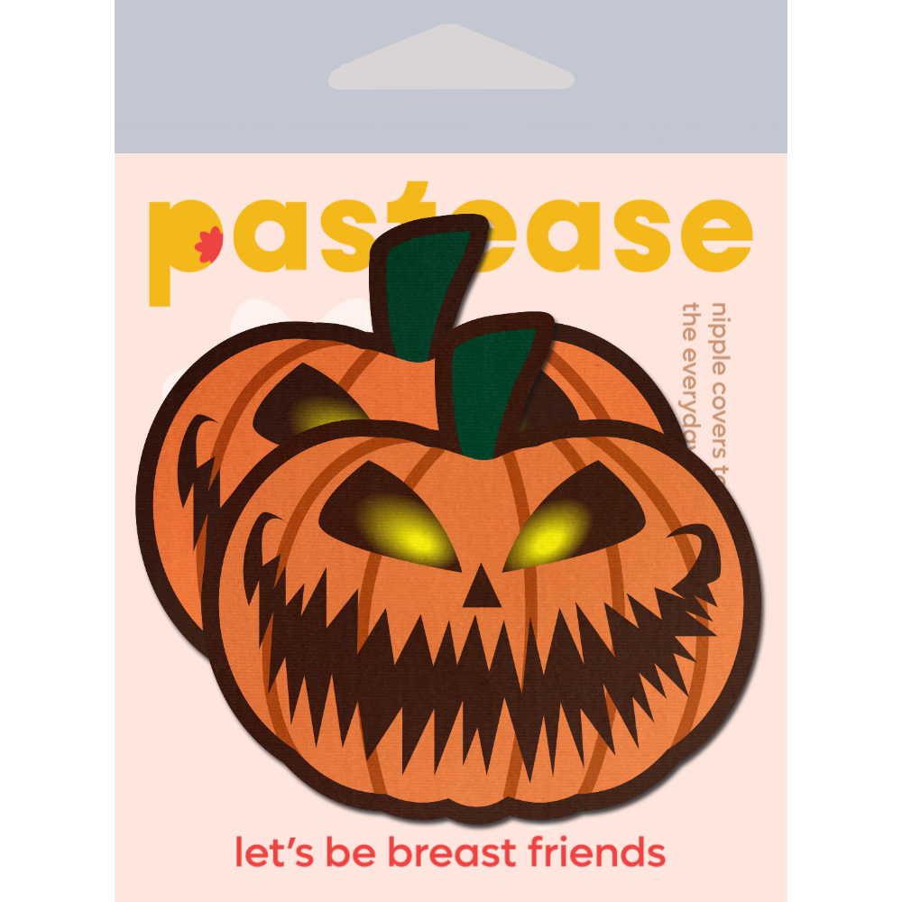 5-Pack: Pumpkin: Terrifying Halloween Jack O' Lantern Nipple Pasties by Pastease® o/s