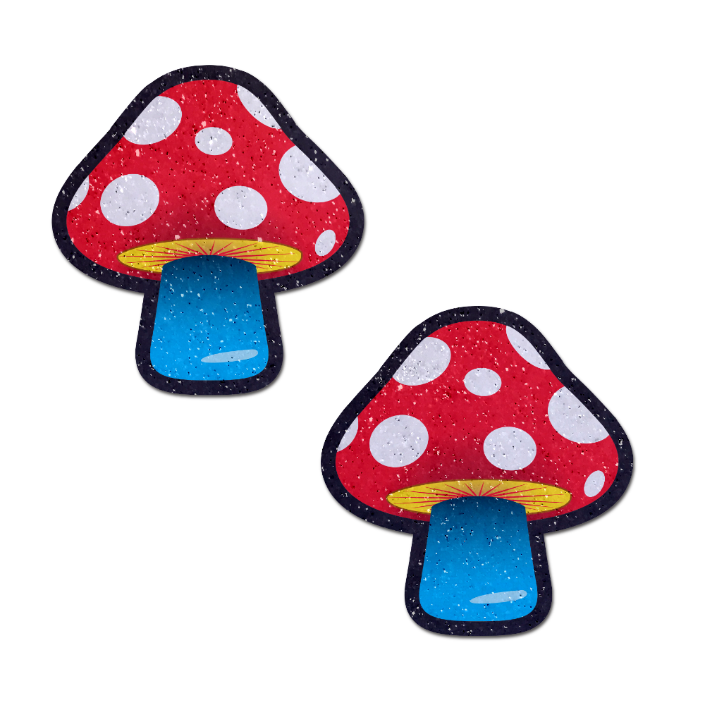 5 Pack: Mushroom: Colorful Shroom Nipple Pasties by Pastease®