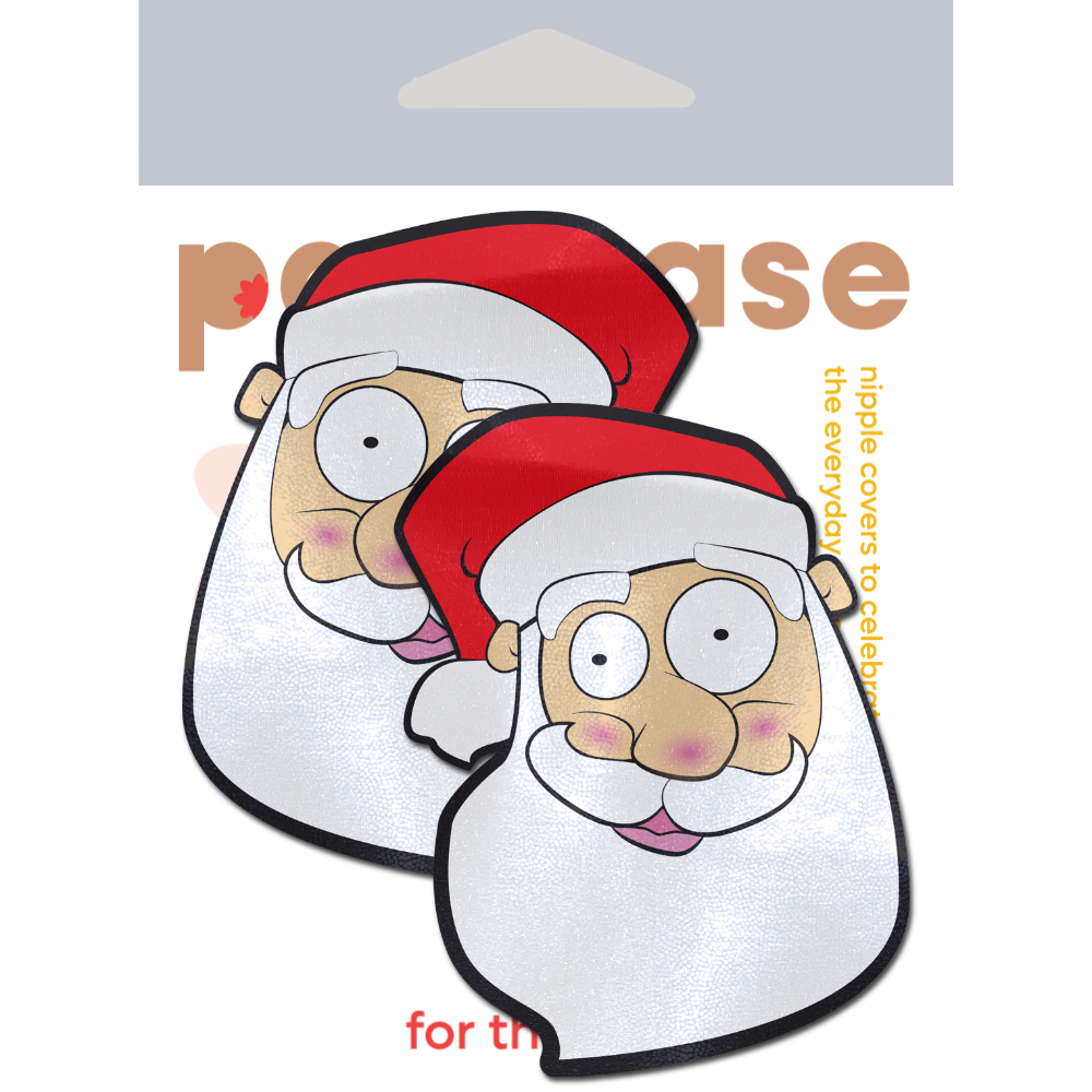 5-Pack: Santa: Jolly Saint Nick Santa Head Nipple Pasties by Pastease® o/s