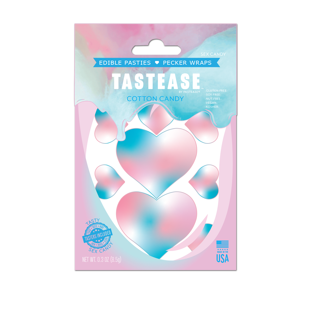 5 Pack: Tastease: Edible Pasties & Pecker Wraps in Cotton Candy by Pastease®