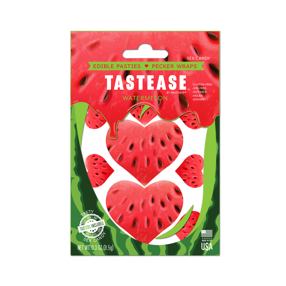 5 Pack: Tastease: Edible Pasties & Pecker Wraps Watermelon Candy by Pastease®
