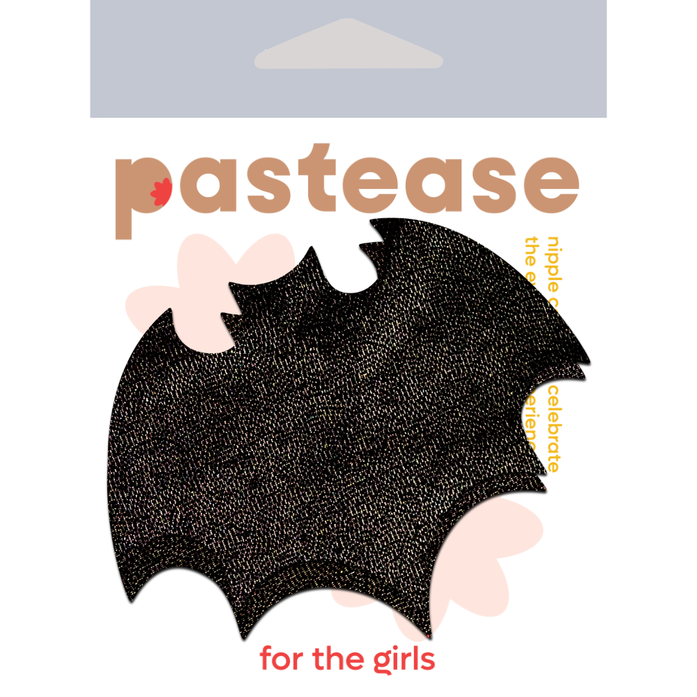 5-Pack: Vamp: Liquid Black Bat Nipple Pasties by Pastease® o/s