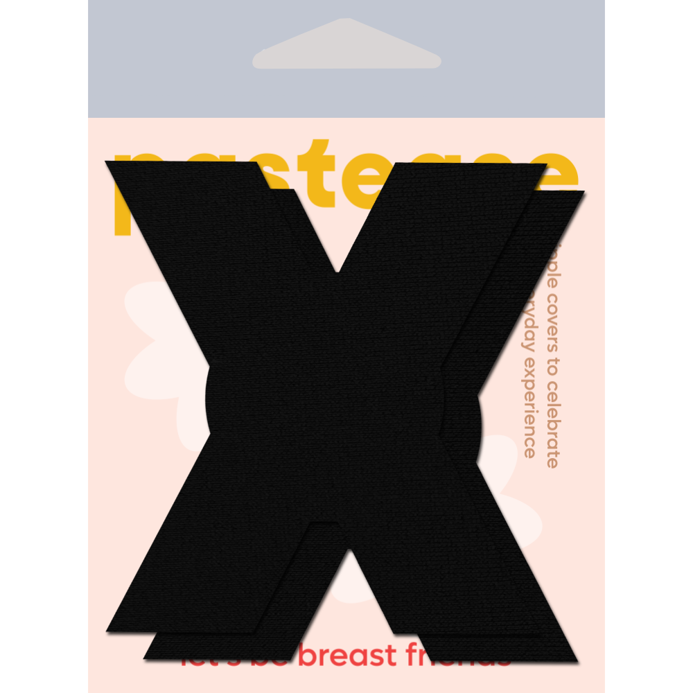 5-Pack: X: Black X's Nipple Pasties by Pastease®