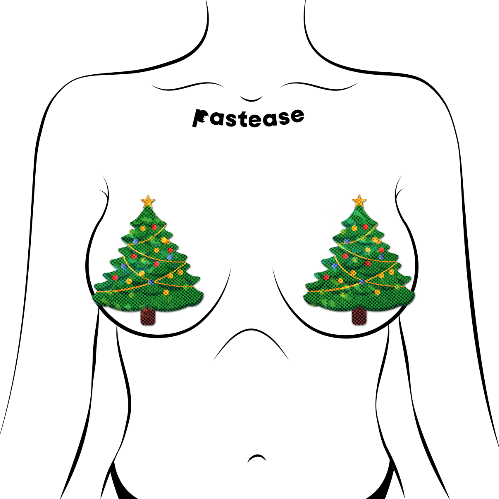 5-Pack: Christmas Tree Nipple Pasties by Pastease®